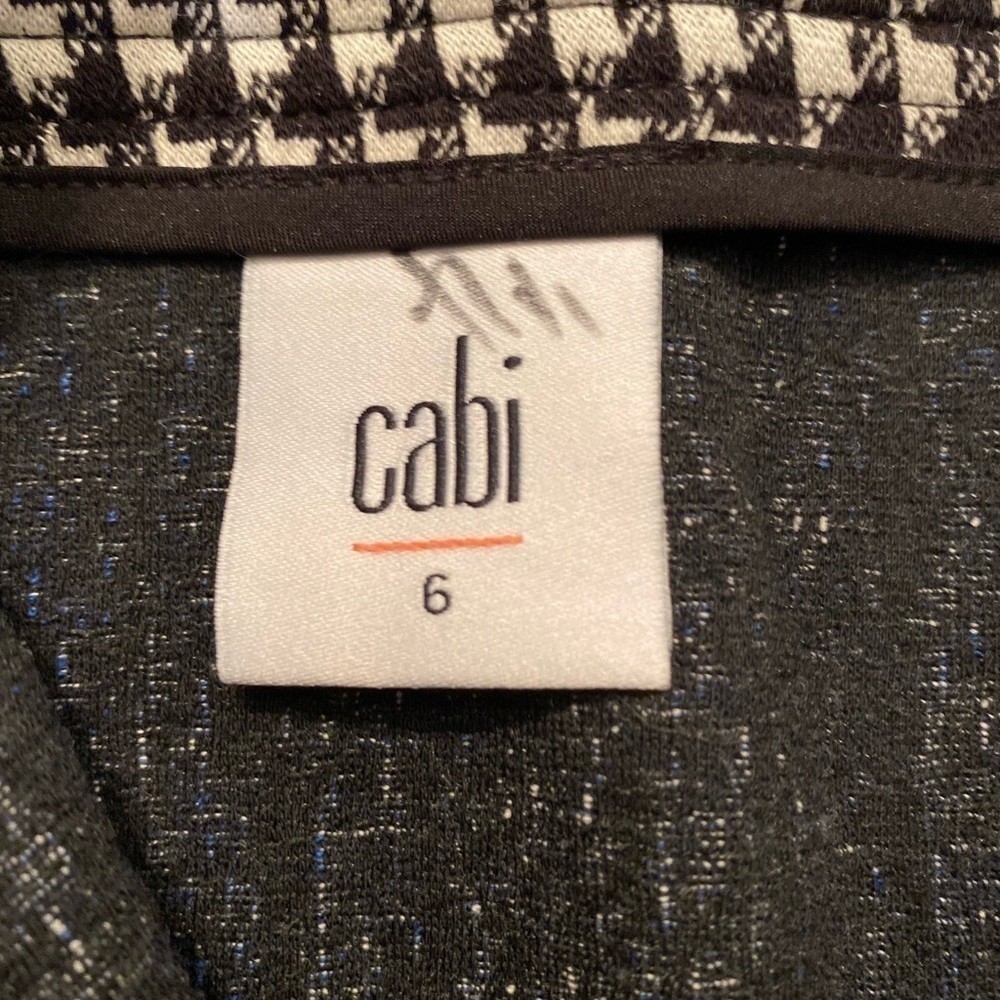 CABI Renia Club 21 blue/black tweed skirt size 6 - Picture 10 of 12